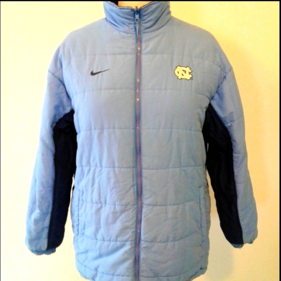 Vintage Nike Team Jordan NCAA UNC North Carolina Tar Heels reversible Jacket L - Picture 1 of 8